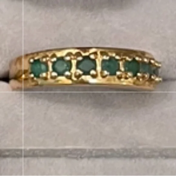 Victorian Five Stone Emerald - Picture 4 of 4